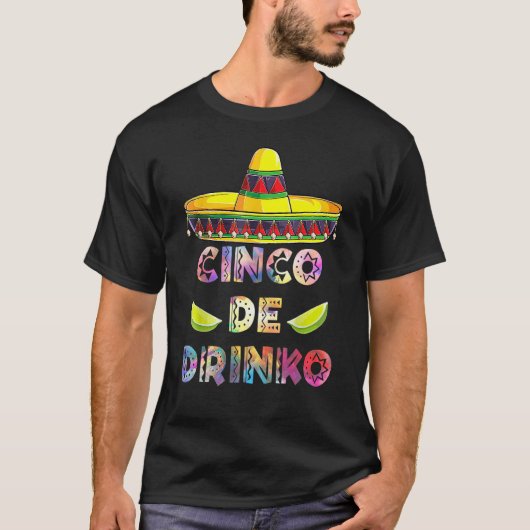 ギターとサボテンのシンコデドリンコ シンコデマヨ Tシャツ (正面)