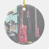 ギターとドラム セラミックオーナメント (裏面)