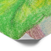 ギターとバラポスター ポスター (角)