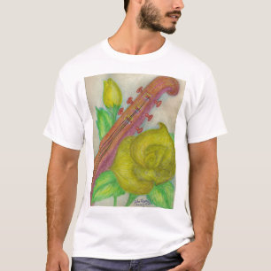ギターとバラメンズT Tシャツ