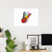 ギターとピアノ ポスター (ホームオフィス)