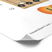 ギターとベースのギターのフリーボード練習 ポスター (角)