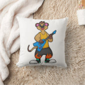 ギターとミュージシャンとしてのメルカト クッション (ブランケット)