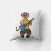 ギターとミュージシャンとしてのメルカト クッション (裏面)