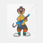 ギターとミュージシャンとしてのメルカト フリースブランケット (正面)