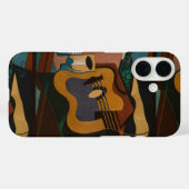 ギターとワインの抽象画 Case-Mate iPhoneケース (裏面 (横))
