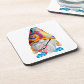 ギターと帽子カラフルを着けた格言 コースター (左側)