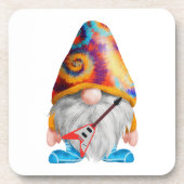 ギターと帽子カラフルを着けた格言 コースター (正面)