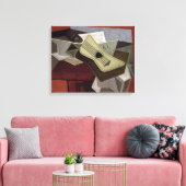 ギターと新聞， 1925 キャンバスプリント (インサイチュ (リビング))