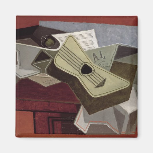 ギターと新聞， 1925 マグネット (正面)