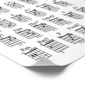 ギターと音楽ポスターの秘密 ポスター (角)