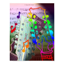 ギターと音楽ポスター