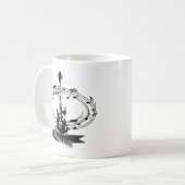 ギターと音符 コーヒーマグカップ (正面左)