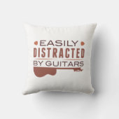 ギターに簡単に気を取られる クッション (裏面)