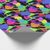 ギターのしぶきパターン ラッピングペーパー (角)