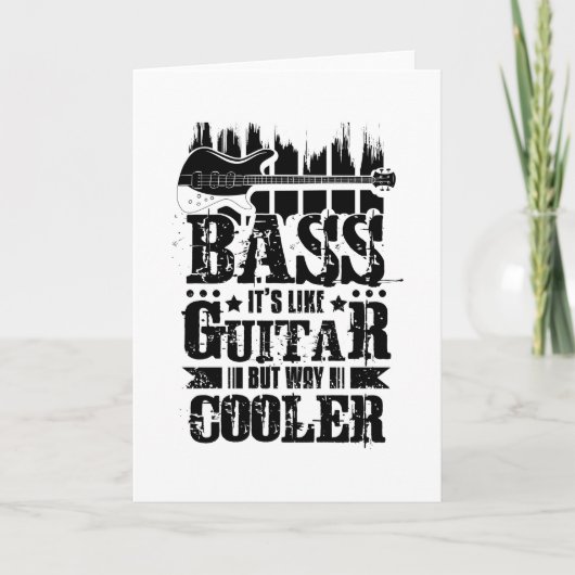 ギターのようなベース カード (正面)