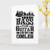 ギターのようなベース カード (黄色い花)