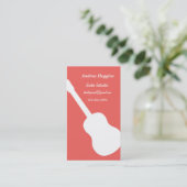 ギターのインストラクターの名刺 名刺 (スタンド正面)