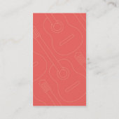 ギターのインストラクターの名刺 名刺 (裏面)