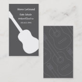 ギターのインストラクターの名刺 名刺 (正面/裏面)