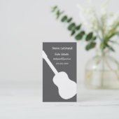 ギターのインストラクターの名刺 名刺 (スタンド正面)