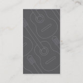 ギターのインストラクターの名刺 名刺 (裏面)