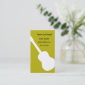 ギターのインストラクターの名刺 名刺 (スタンド正面)