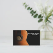 ギターのインストラクターの名刺 名刺 (スタンド正面)