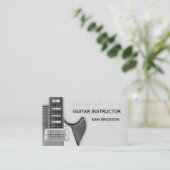 ギターのインストラクタービジネス 名刺 (スタンド正面)