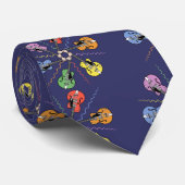 ギターのカラーホイール ネクタイ (ロール)