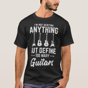 ギターのギタープレーヤーギタおもしろいーを定義し過ぎる Tシャツ