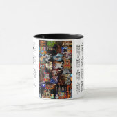 ギターのコードおよびスケールのマグ マグカップ (中央)