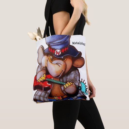ギターのトートまたは交差体のバッグとのMetalphant トートバッグ (クローズアップ)