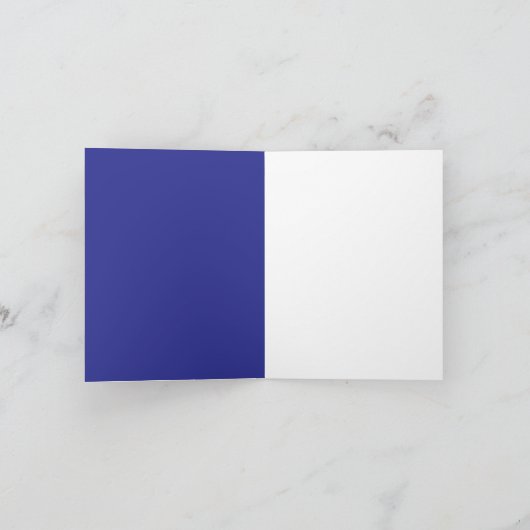 ギターのノートカードを内蔵した空白の男性 サンキューカード (内部)