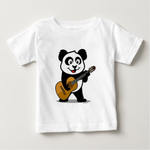 ギターのパンダ ベビーTシャツ