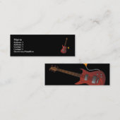 ギターのプロフィールカード スキニー名刺 (正面/裏面)