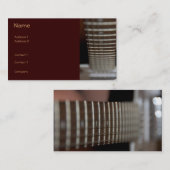 ギターのプロフィールカード 名刺 (正面/裏面)