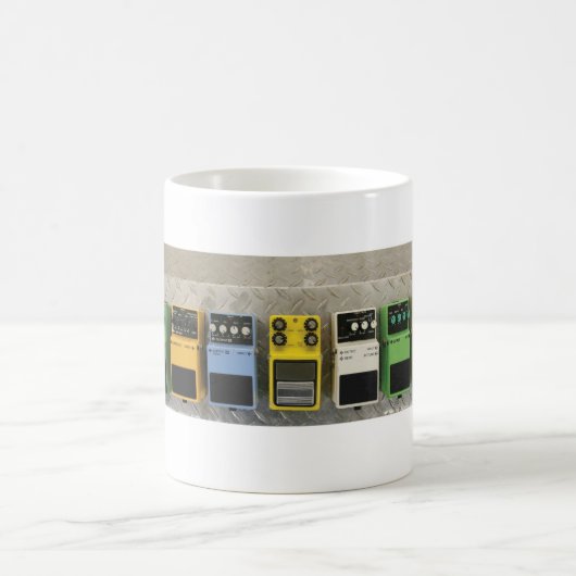 ギターのペダル コーヒーマグカップ (中央)