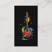 ギターのペンキSplat 名刺 (裏面)