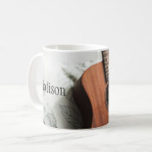 ギターのマグ: カスタマイズ可能 コーヒーマグカップ (正面左)