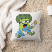 ギターのミュージシャンとしてのブロッコリー クッション (ブランケット)