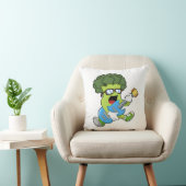 ギターのミュージシャンとしてのブロッコリー クッション (椅子)