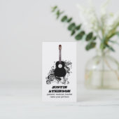 ギターのミュージシャンの名刺 名刺 (スタンド正面)