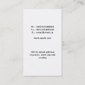 ギターのミュージシャンの名刺 名刺 (裏面)