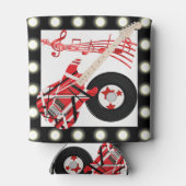 ギターのレコードと軽音縁ど付き 缶クーラー (裏面)