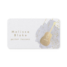 ギターのレッスン青い水色