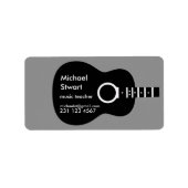 ギターのレッスン ラベル (正面)