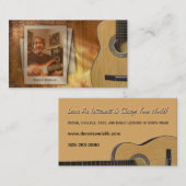 ギターのレッスン 名刺 (正面/裏面)