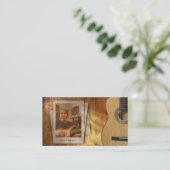 ギターのレッスン 名刺 (スタンド正面)