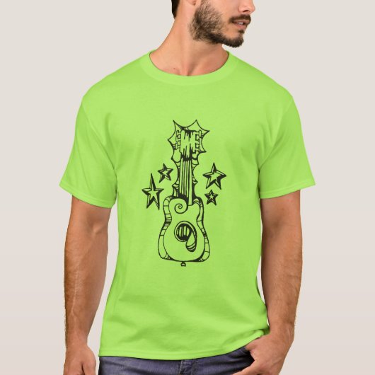 ギターのロゴのコピー Tシャツ (正面)